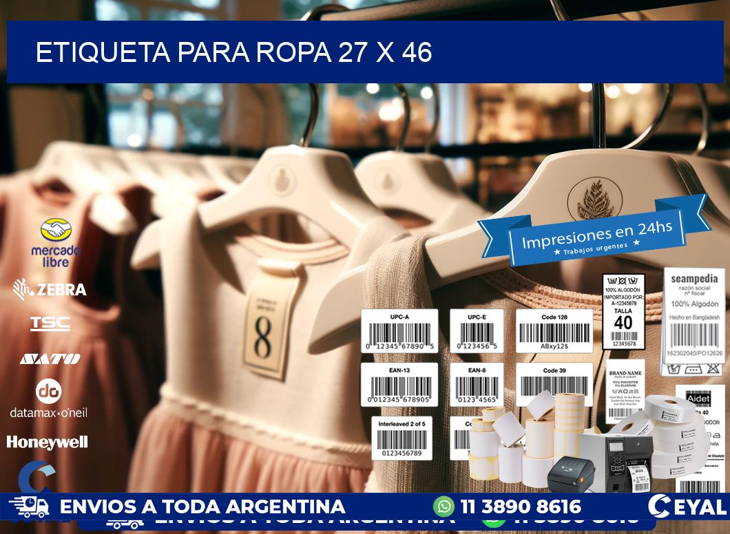 ETIQUETA PARA ROPA 27 x 46