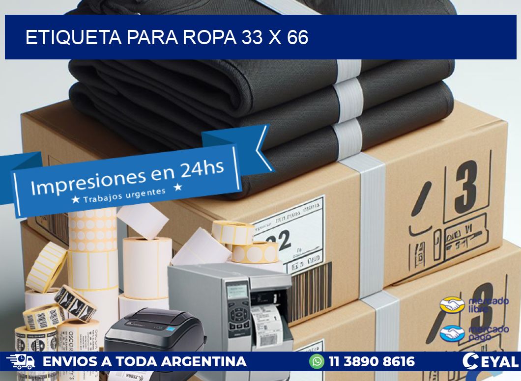 ETIQUETA PARA ROPA 33 x 66