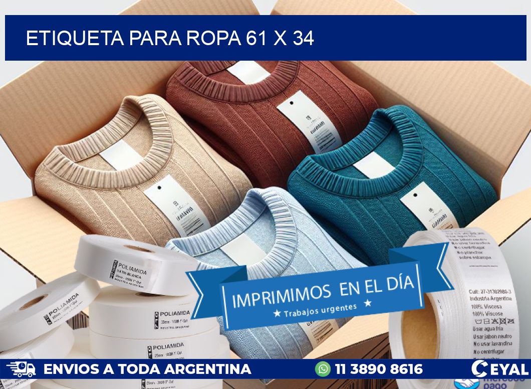 ETIQUETA PARA ROPA 61 x 34