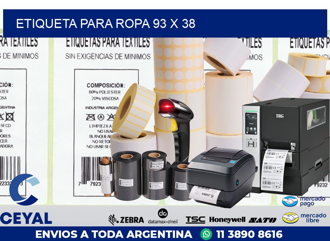 ETIQUETA PARA ROPA 93 x 38
