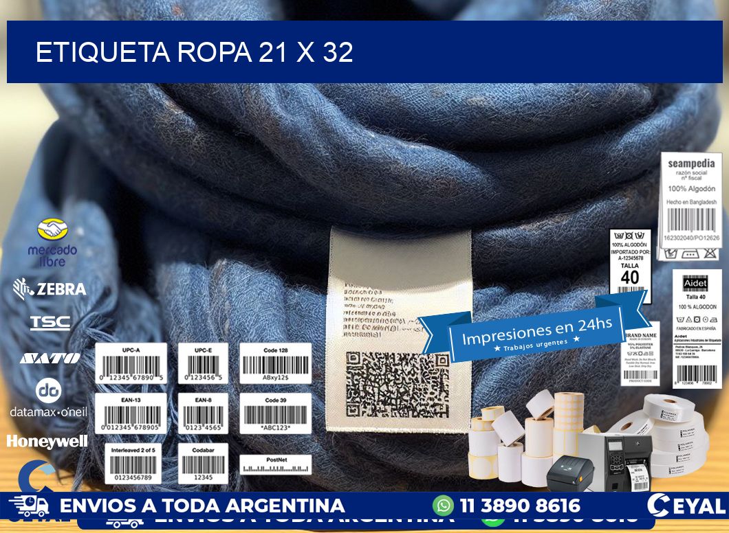 ETIQUETA ROPA 21 x 32