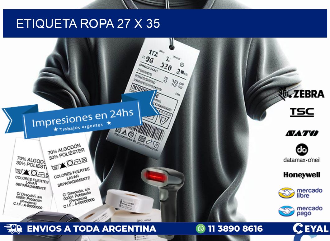 ETIQUETA ROPA 27 x 35