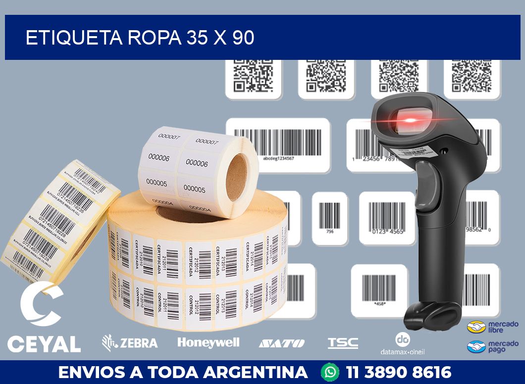 ETIQUETA ROPA 35 x 90