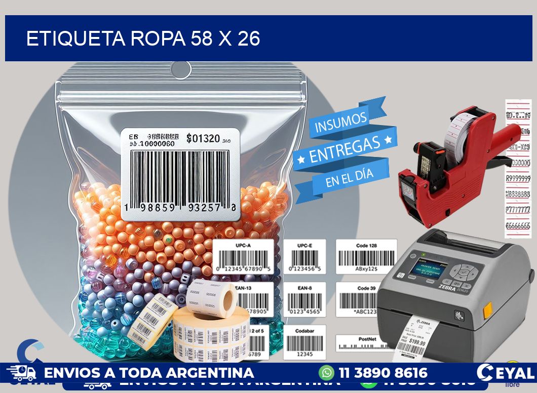 ETIQUETA ROPA 58 x 26