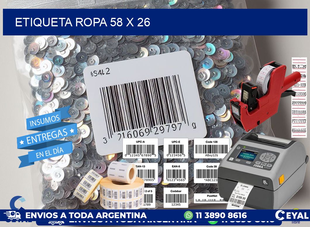 ETIQUETA ROPA 58 x 26
