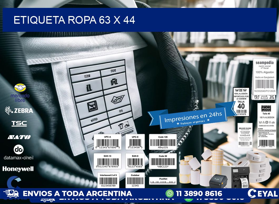 ETIQUETA ROPA 63 x 44