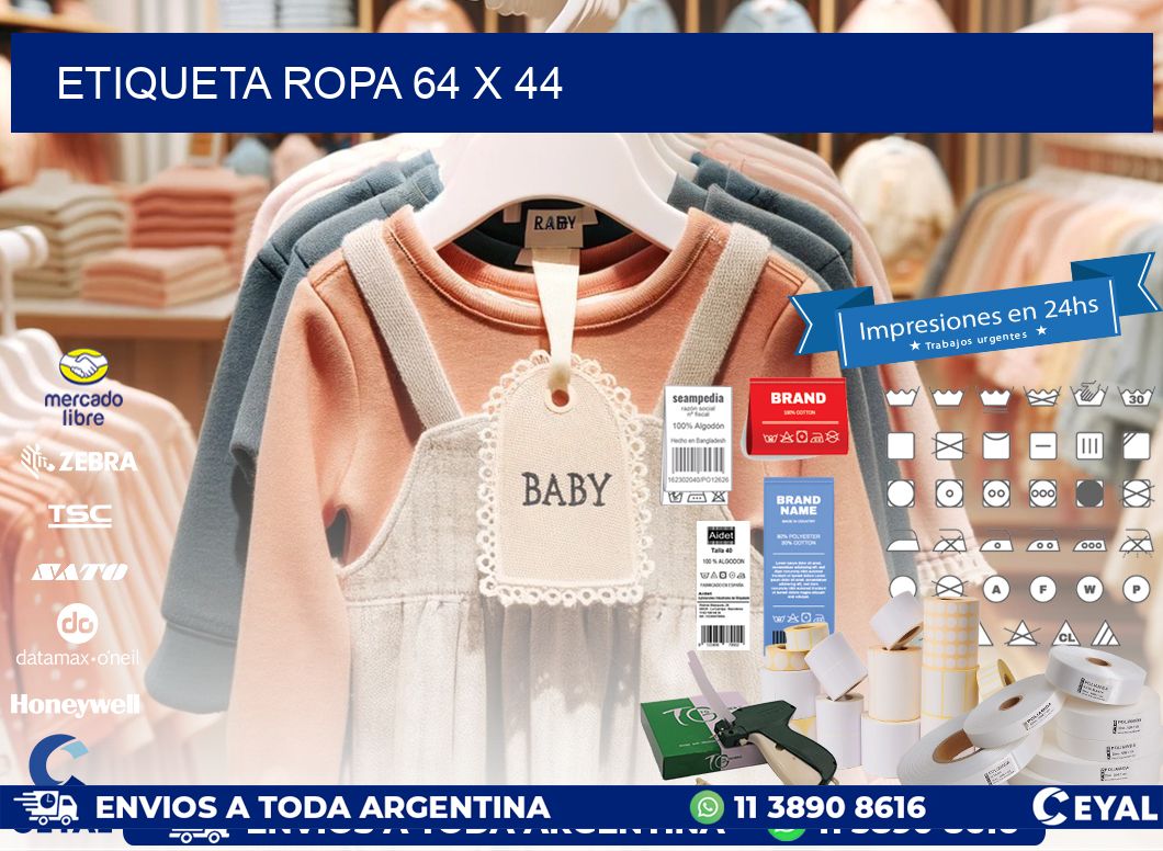 ETIQUETA ROPA 64 x 44