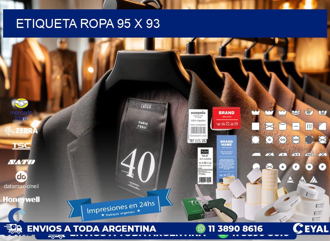 ETIQUETA ROPA 95 x 93