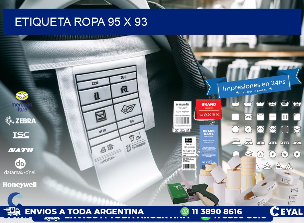 ETIQUETA ROPA 95 x 93