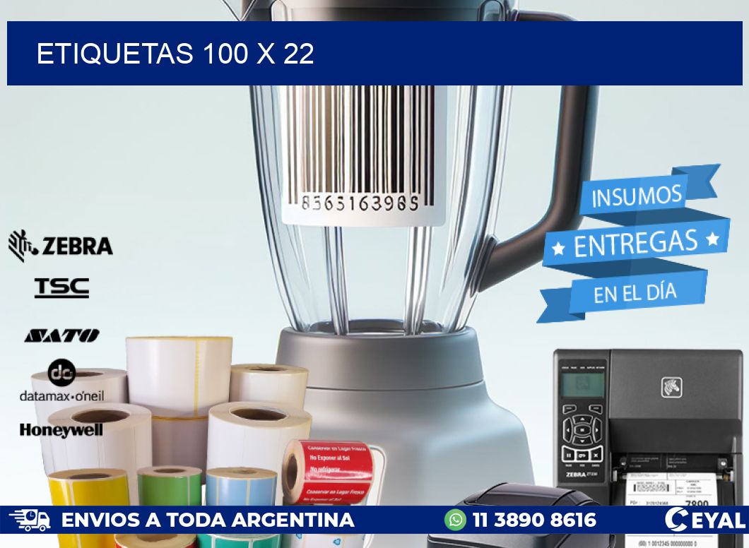 ETIQUETAS 100 x 22