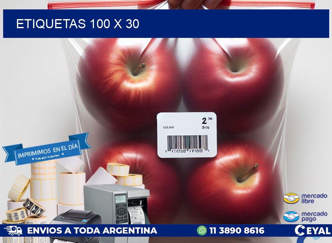 ETIQUETAS 100 x 30