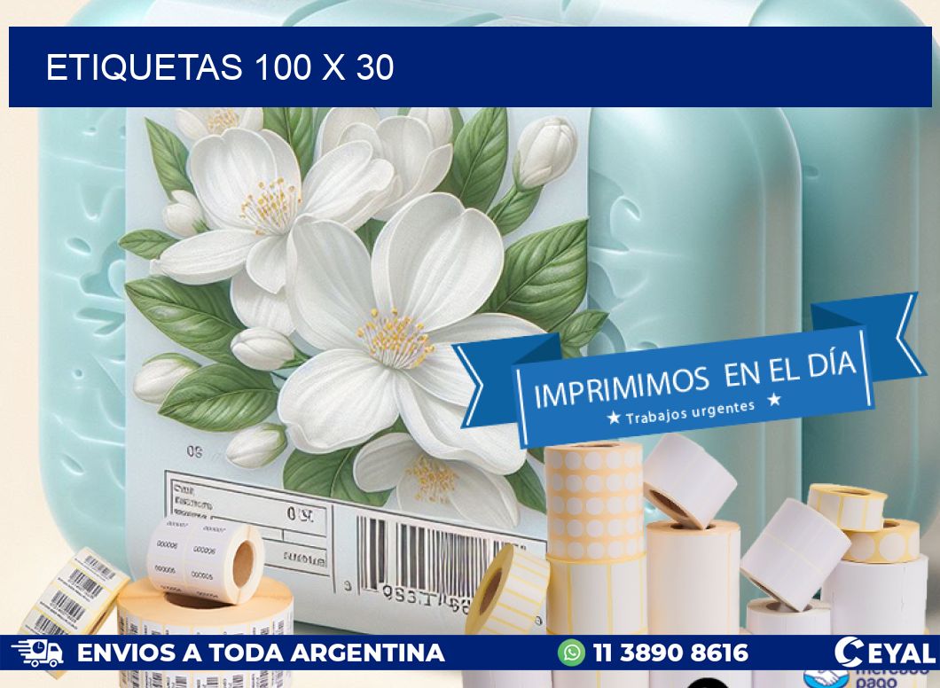 ETIQUETAS 100 x 30
