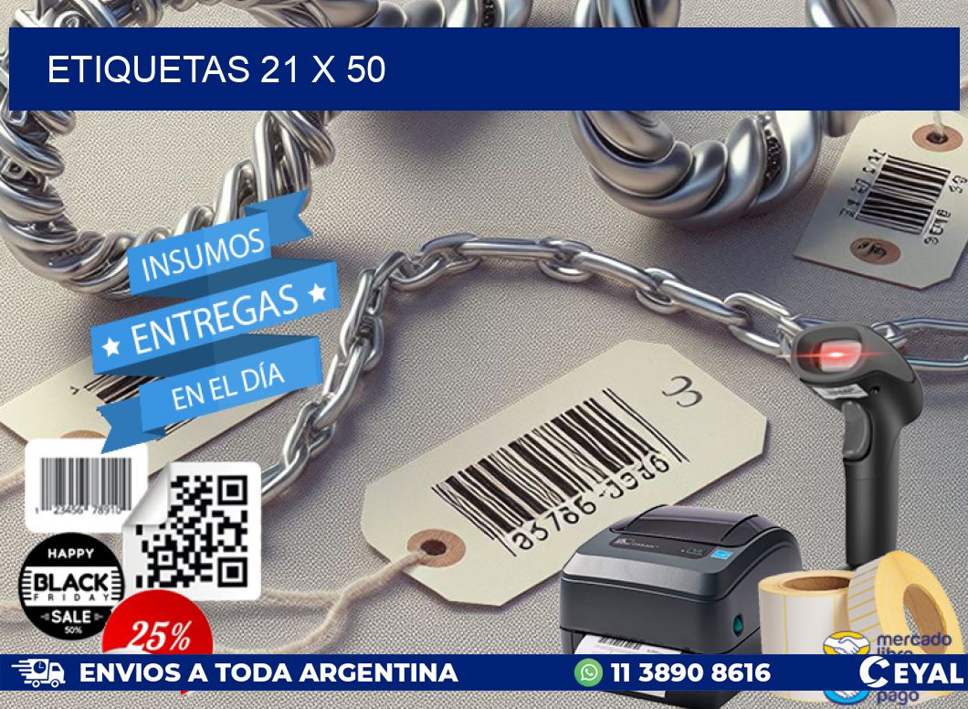 ETIQUETAS 21 x 50