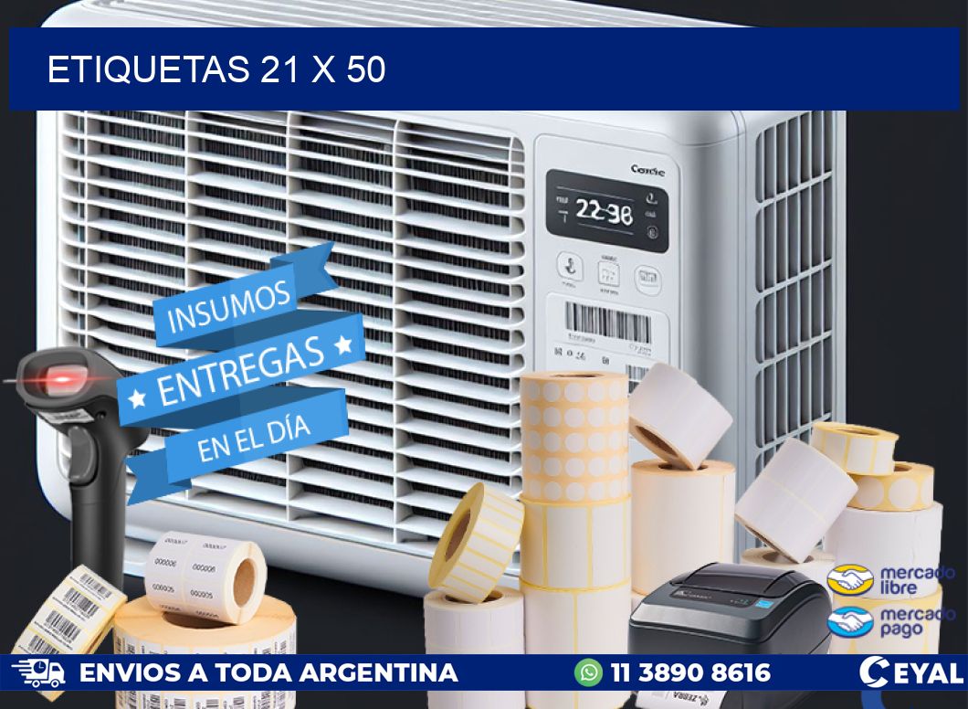 ETIQUETAS 21 x 50