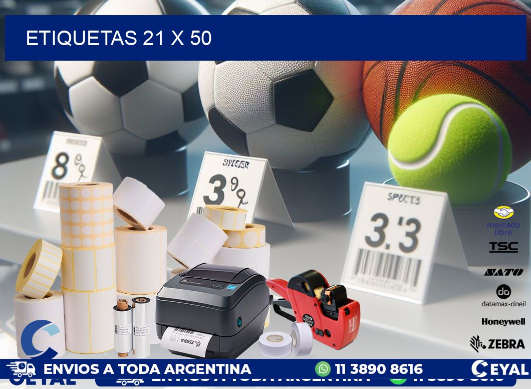 ETIQUETAS 21 x 50