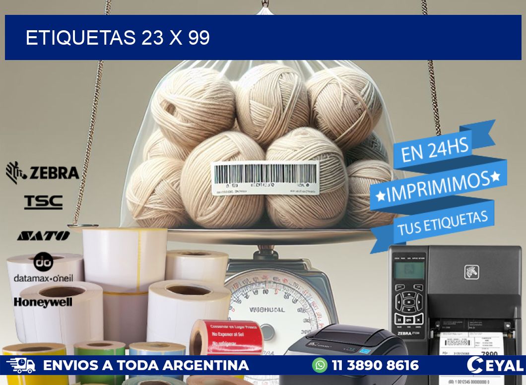 ETIQUETAS 23 x 99