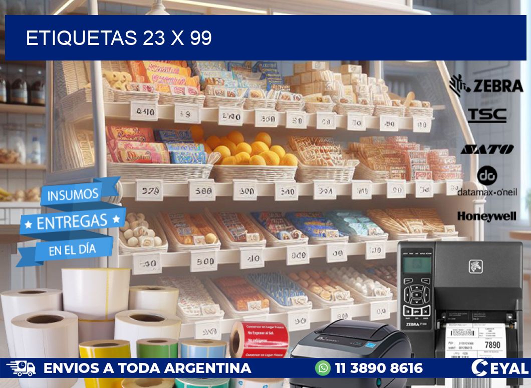 ETIQUETAS 23 x 99