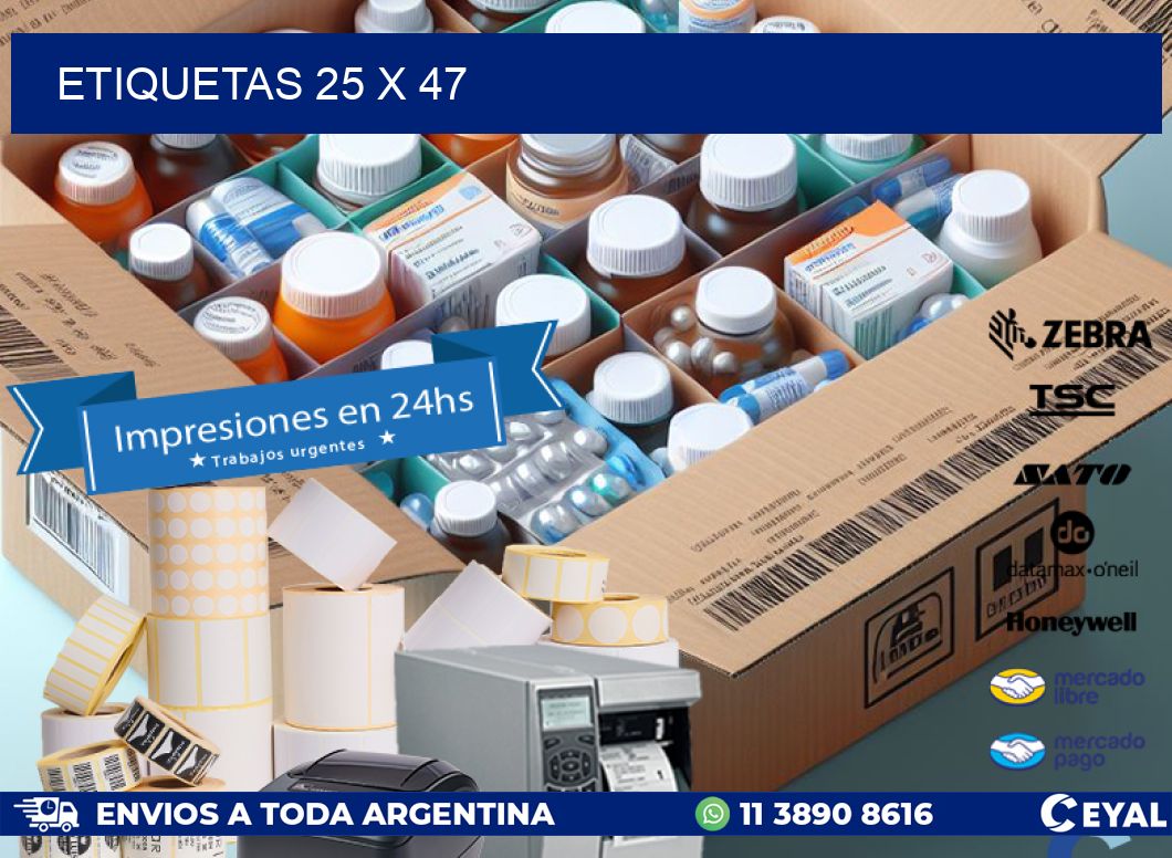 ETIQUETAS 25 x 47