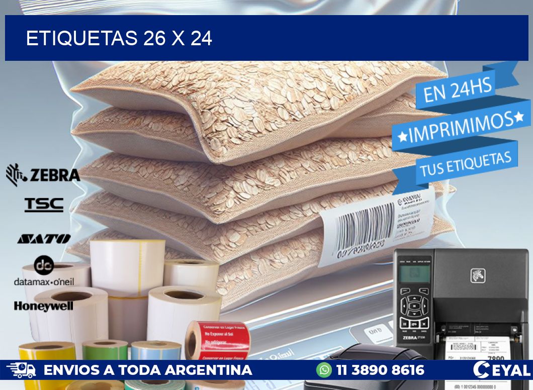 ETIQUETAS 26 x 24
