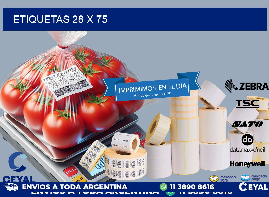 ETIQUETAS 28 x 75