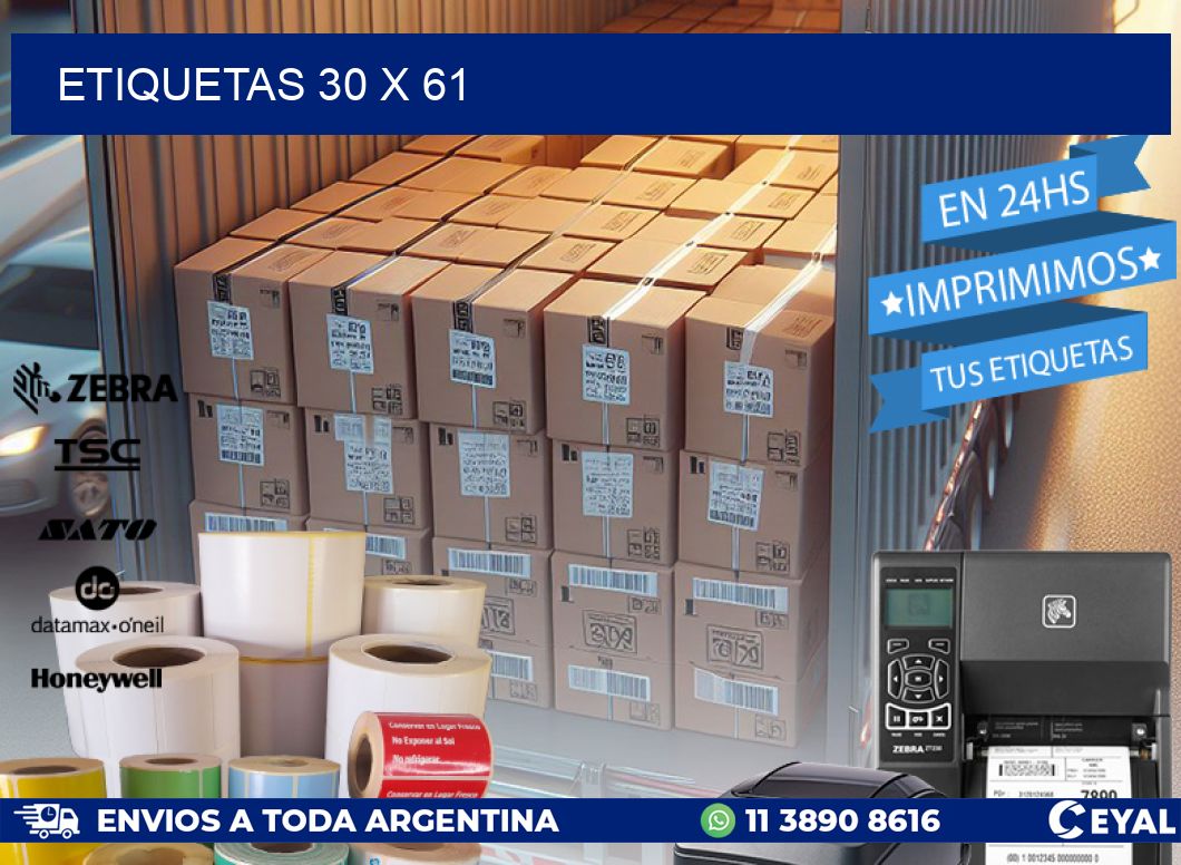 ETIQUETAS 30 x 61