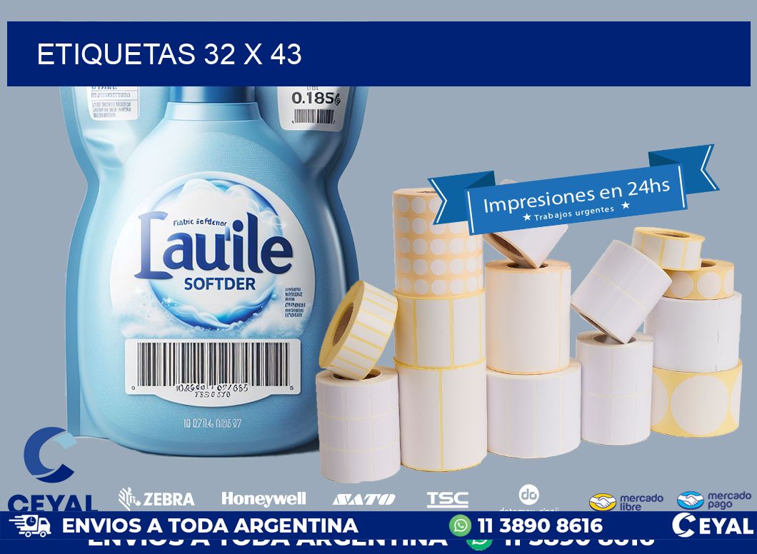 ETIQUETAS 32 x 43