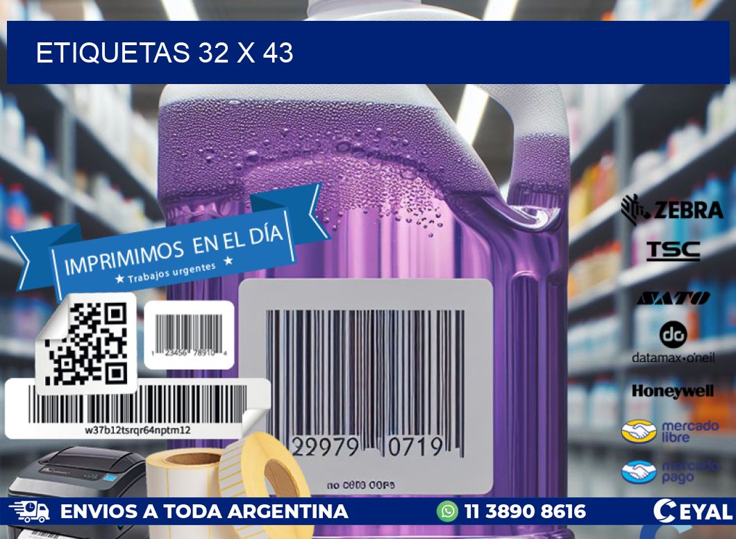 ETIQUETAS 32 x 43