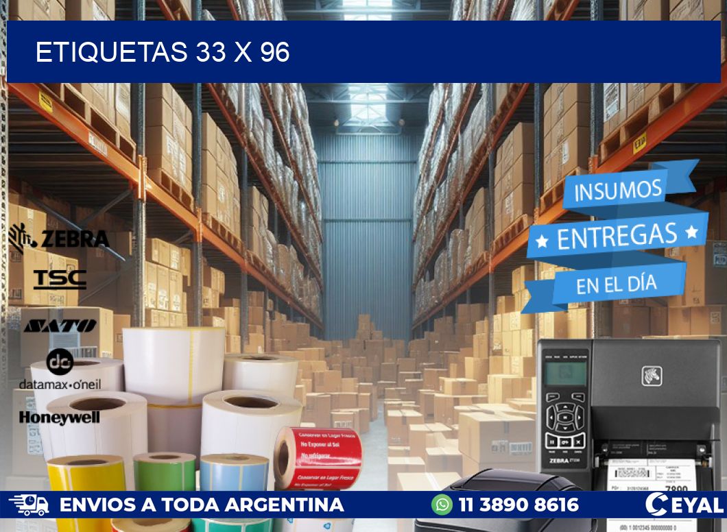 ETIQUETAS 33 x 96