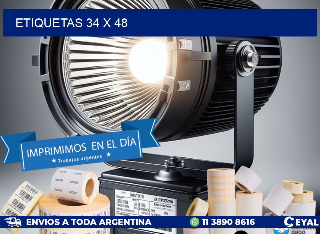 ETIQUETAS 34 x 48
