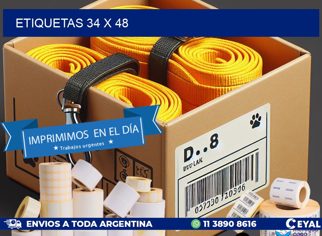 ETIQUETAS 34 x 48