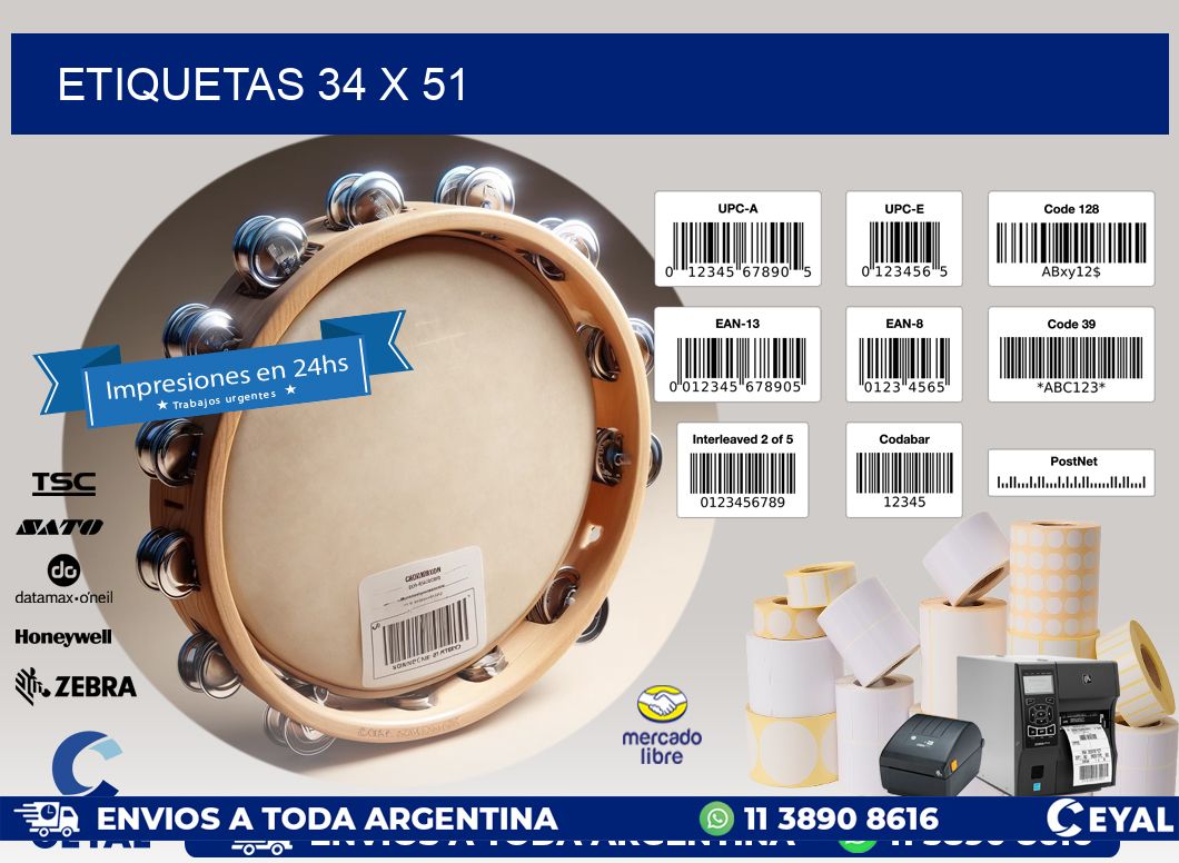 ETIQUETAS 34 x 51