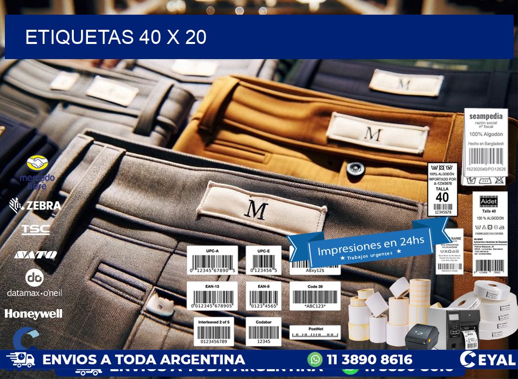 ETIQUETAS 40 x 20