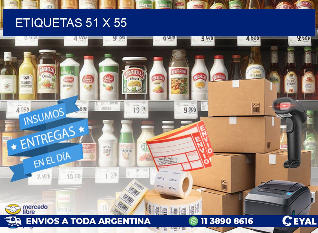 ETIQUETAS 51 x 55