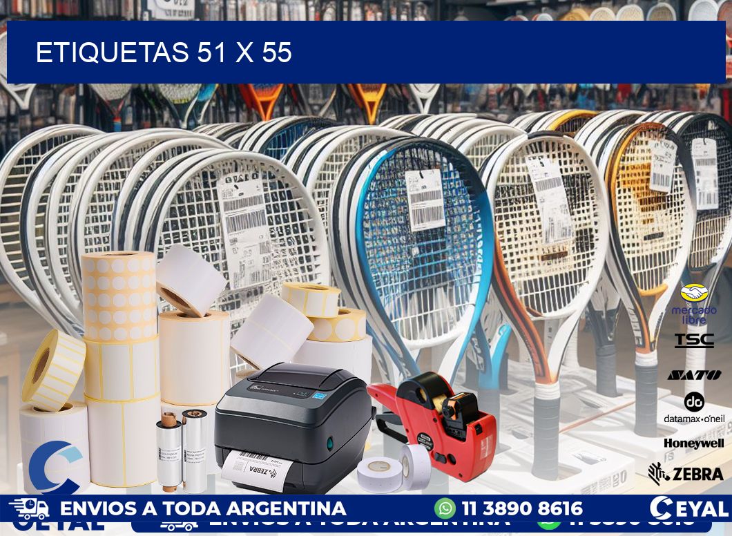 ETIQUETAS 51 x 55