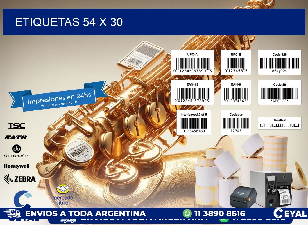 ETIQUETAS 54 x 30