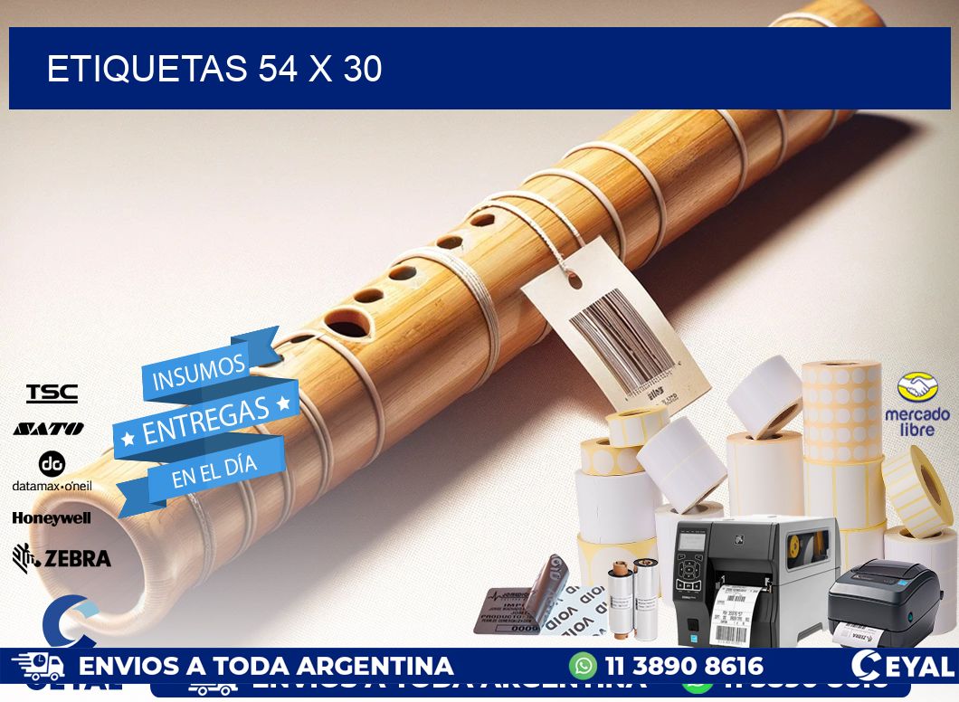 ETIQUETAS 54 x 30