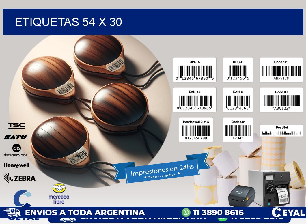ETIQUETAS 54 x 30