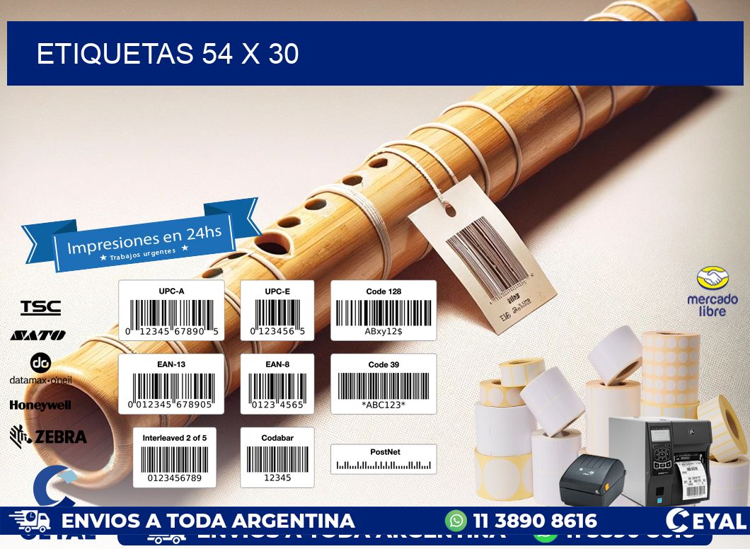 ETIQUETAS 54 x 30
