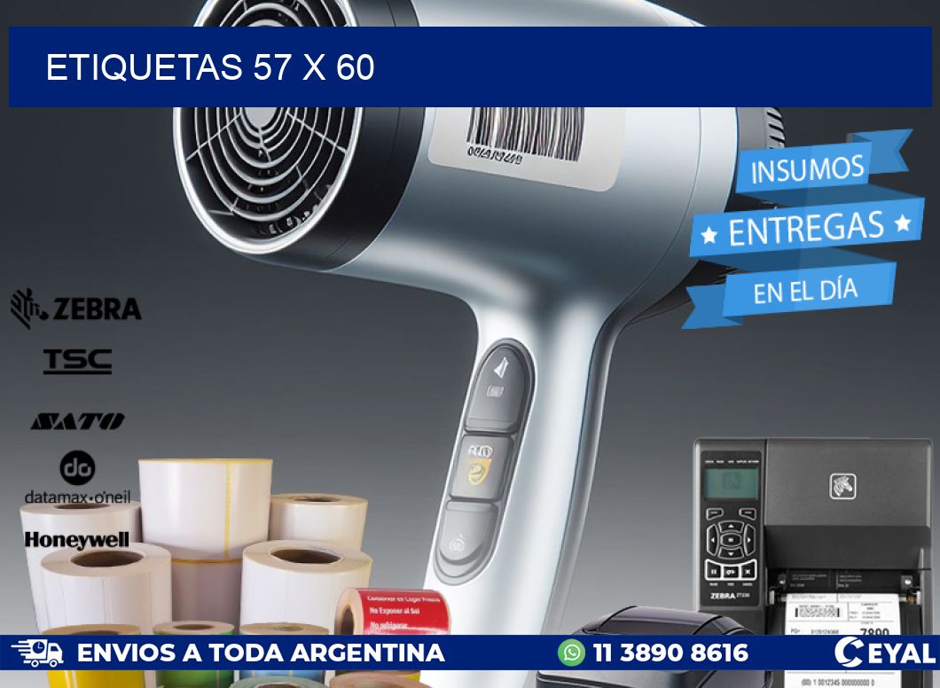 ETIQUETAS 57 x 60