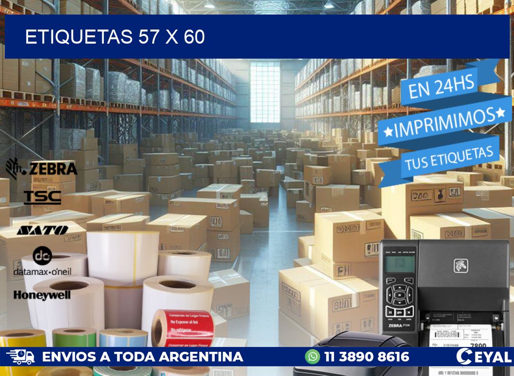 ETIQUETAS 57 x 60