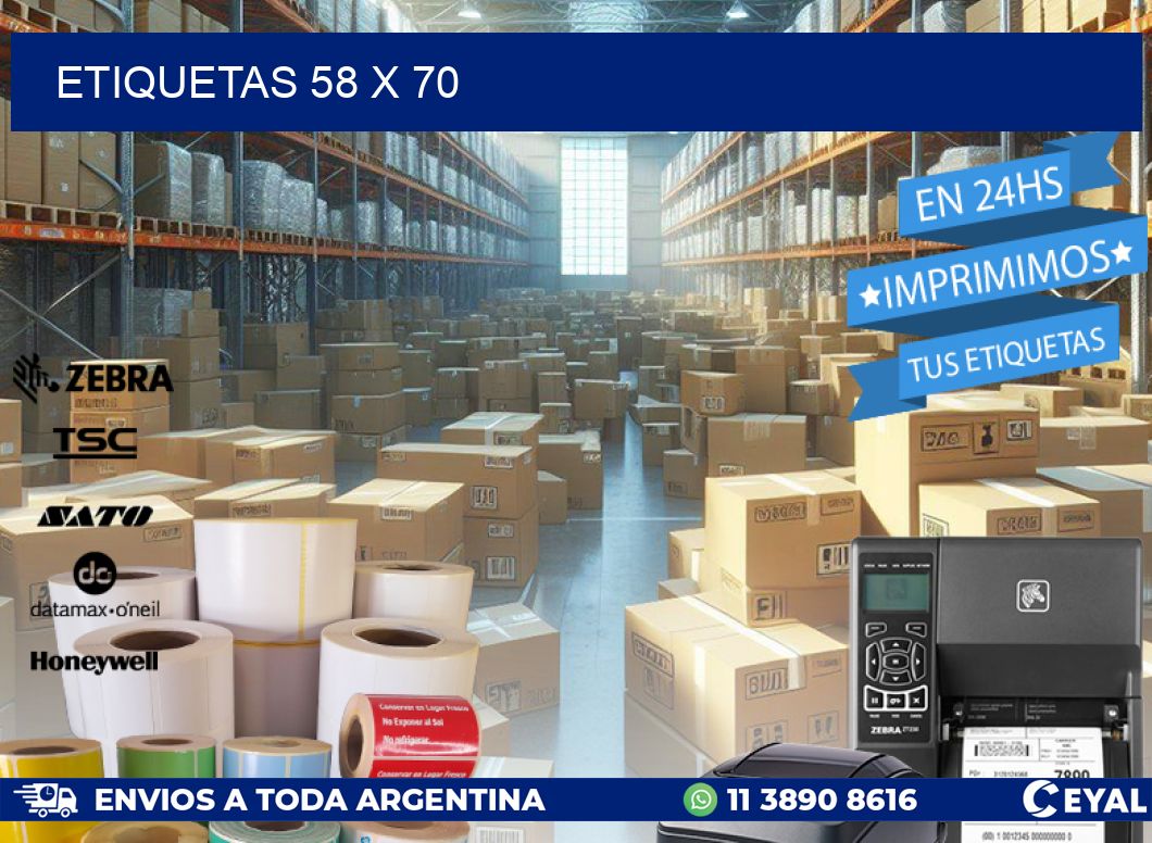 ETIQUETAS 58 x 70