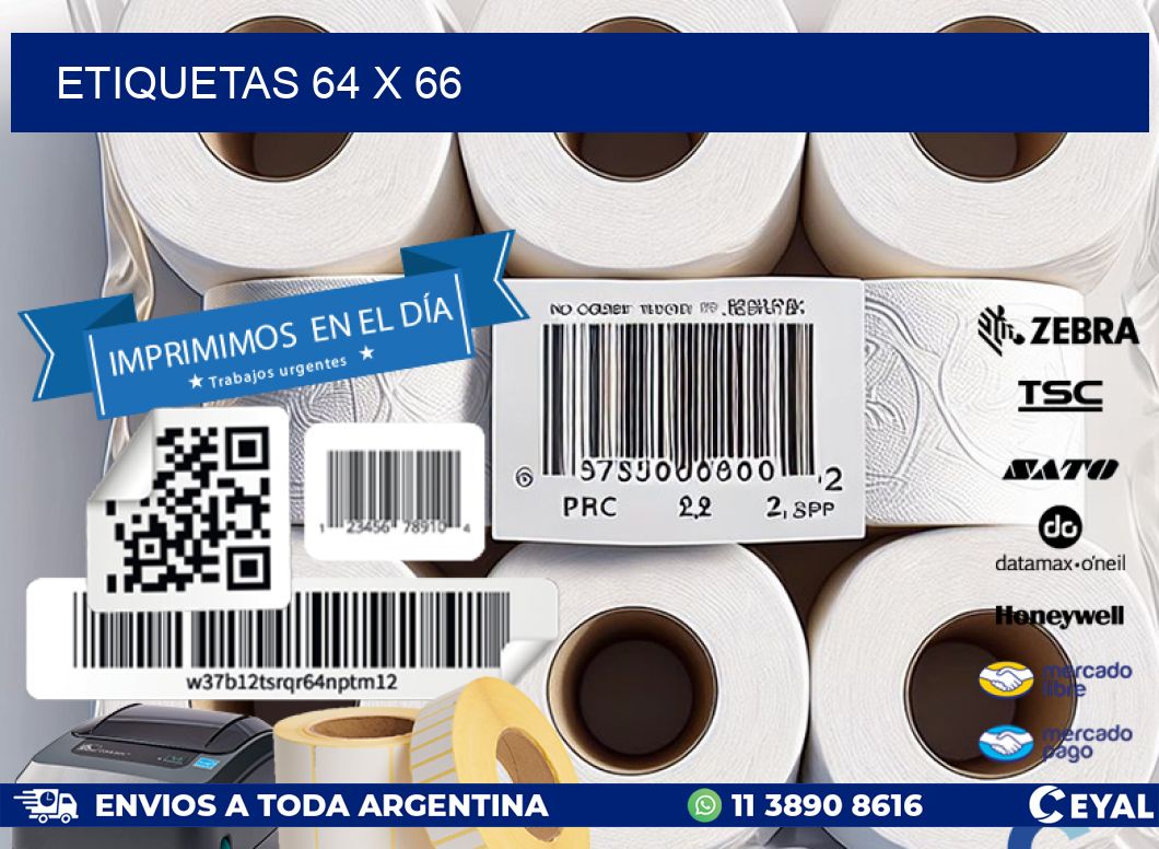 ETIQUETAS 64 x 66
