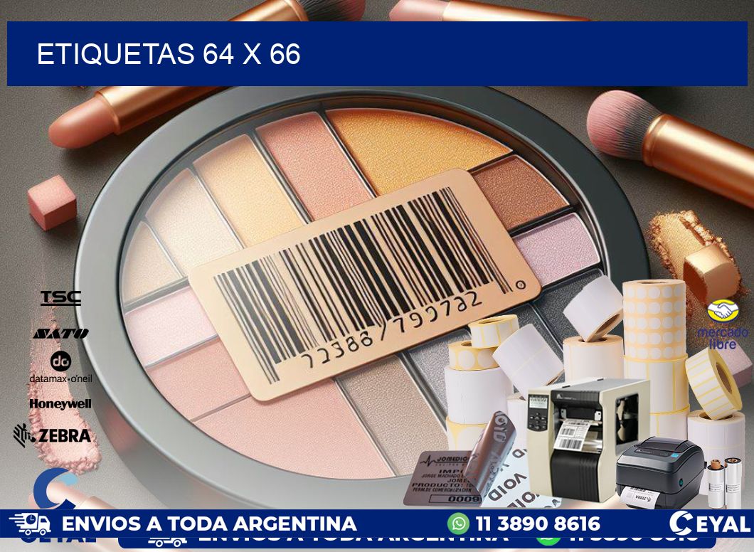 ETIQUETAS 64 x 66