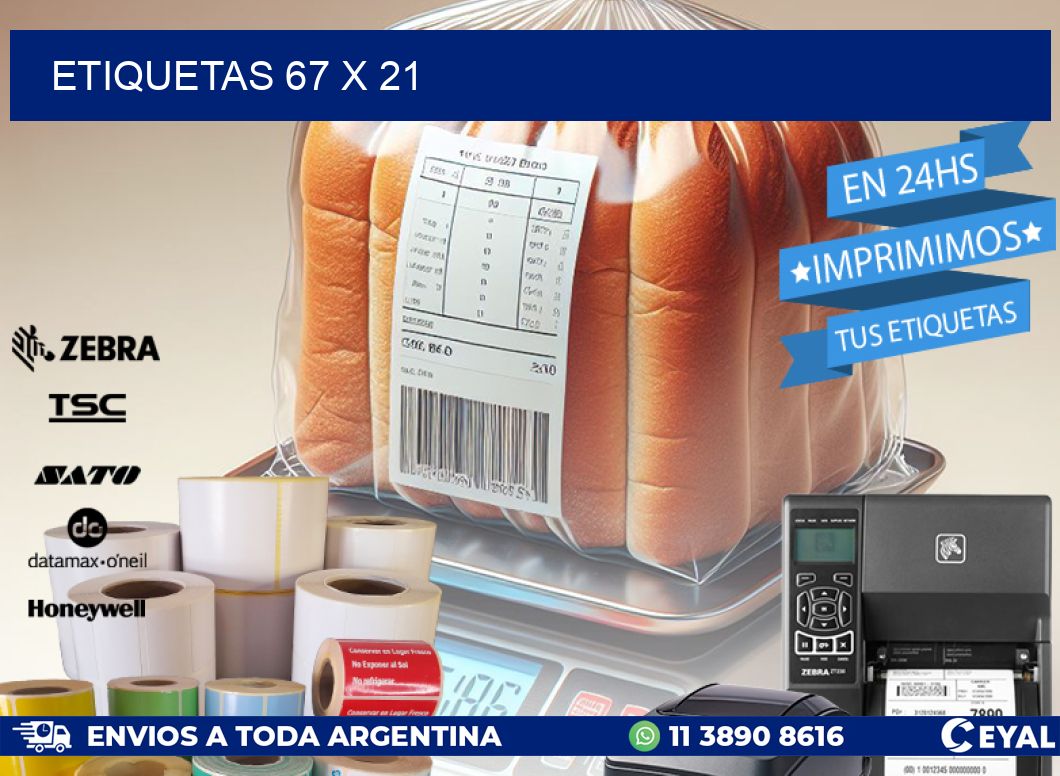 ETIQUETAS 67 x 21