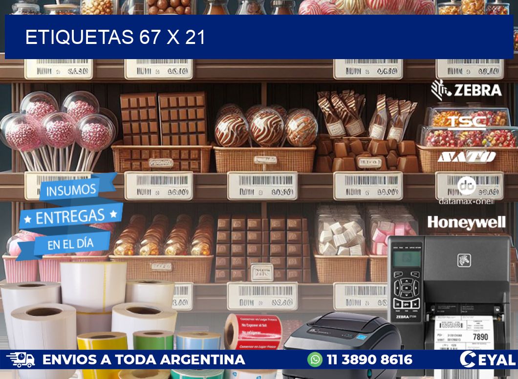 ETIQUETAS 67 x 21