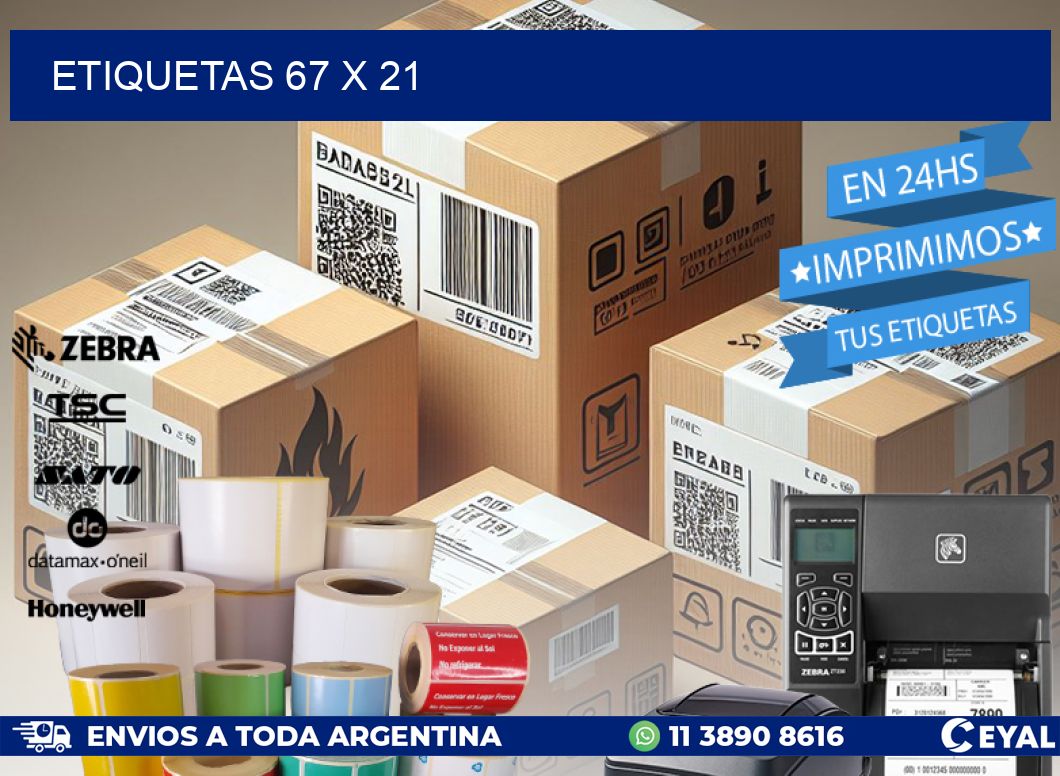 ETIQUETAS 67 x 21