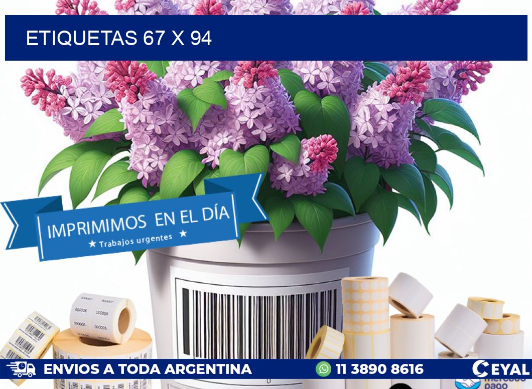 ETIQUETAS 67 x 94