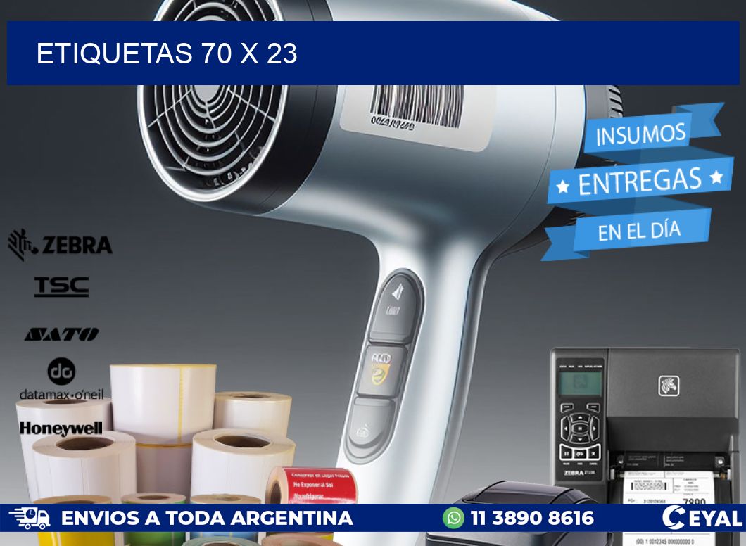 ETIQUETAS 70 x 23
