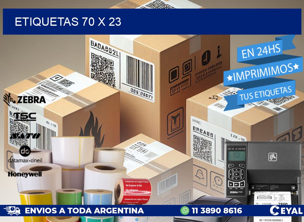 ETIQUETAS 70 x 23
