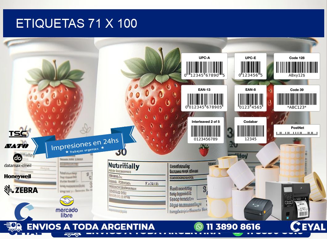 ETIQUETAS 71 x 100